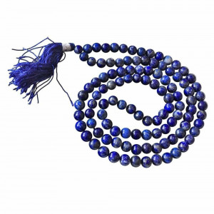 Lepis lazuli japa mala 109 beads | size:8 mm bead