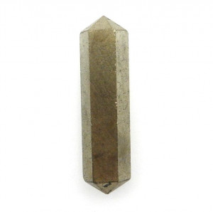 wholesale supplier crystal healing pencil points natural stone pyrite crystals double terminated point pencils pendants 