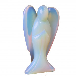 Opalite angel colorful crystal angel stone carved for gift 