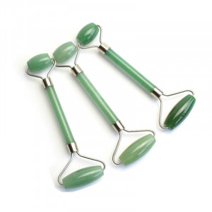 Health Care Products Green aventurine Green Jade Stone Facial Massage Roller Beauty Jade Rollers 