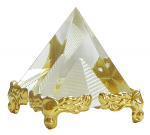 Reiki Crystal Products Vastu / Feng Shui Crystal Pyramid For Positive Energy And Vastu Correction.Good Luck & Prosperity