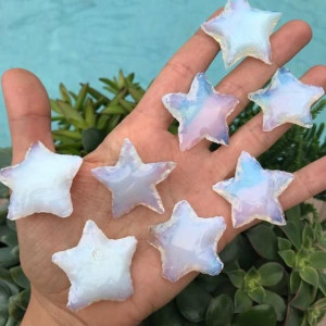 Handcrafted star Arrowheads Opalite