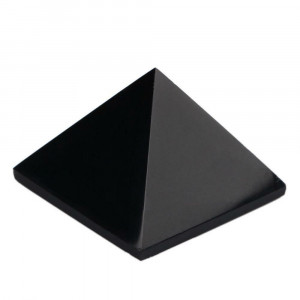 Black agate pyramid