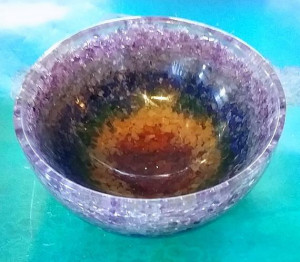 Natural crystals stone Orgonite chakrabowls singing bowls stone bowls Amethyst bowls for table decor 