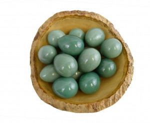 Green aventurine eggs