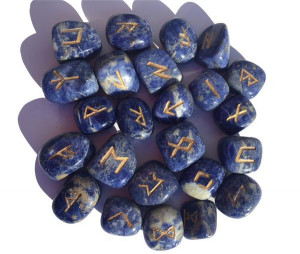 Lapis lazuli rune stone set wholesale 