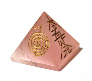 Rose quartz reiki pyramid